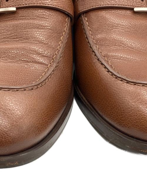 HERMES（エルメス）HERMES (エルメス) Hベルトローファー ブラウン サイズ:40の古着・服飾アイテム