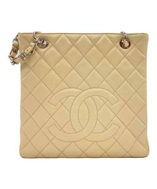 CHANEL（シャネル）CHANEL (シャネル) ココマークショルダーバッグ ベージュの古着・服飾アイテム