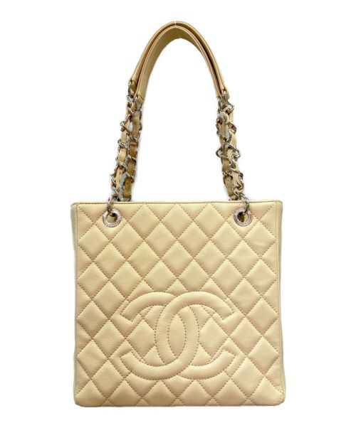 CHANEL（シャネル）CHANEL (シャネル) ココマークショルダーバッグ ベージュの古着・服飾アイテム
