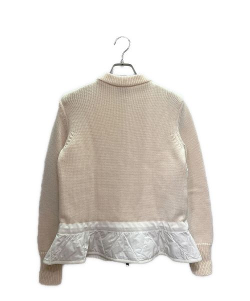 MONCLER（モンクレール）MONCLER (モンクレール) MAGLIONE TRICOT CARDIGAN/ダウンジャケット ホワイト サイズ:XSの古着・服飾アイテム