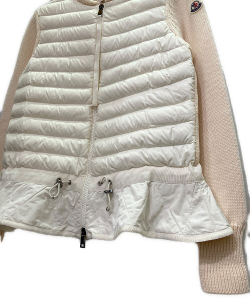 MONCLER（モンクレール）MONCLER (モンクレール) MAGLIONE TRICOT CARDIGAN/ダウンジャケット ホワイト サイズ:XSの古着・服飾アイテム