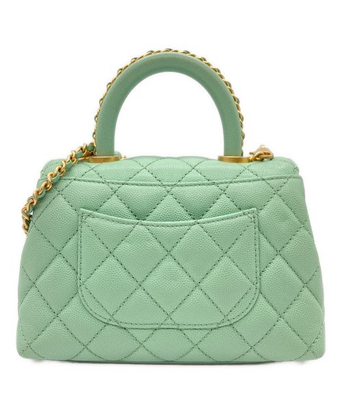CHANEL（シャネル）CHANEL (シャネル) ココハンドル 19 XXS ミントグリーン サイズ:19/ミニ/mini/XXSの古着・服飾アイテム