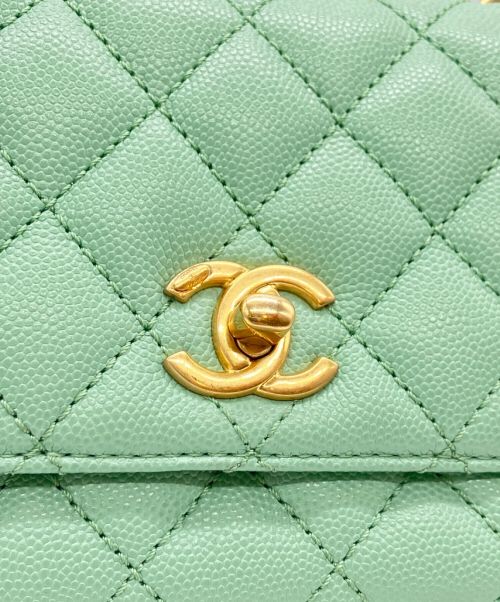 CHANEL（シャネル）CHANEL (シャネル) ココハンドル 19 XXS ミントグリーン サイズ:19/ミニ/mini/XXSの古着・服飾アイテム