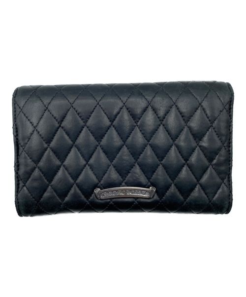 CHROME HEARTS（クロムハーツ）CHROME HEARTS (クロムハーツ) キルティング長財布 ブラックの古着・服飾アイテム