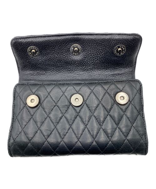 CHROME HEARTS（クロムハーツ）CHROME HEARTS (クロムハーツ) キルティング長財布 ブラックの古着・服飾アイテム