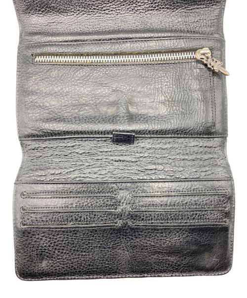 CHROME HEARTS（クロムハーツ）CHROME HEARTS (クロムハーツ) キルティング長財布 ブラックの古着・服飾アイテム