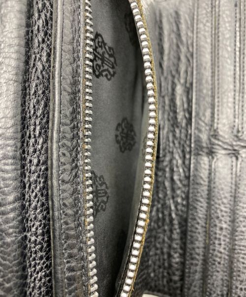 CHROME HEARTS（クロムハーツ）CHROME HEARTS (クロムハーツ) キルティング長財布 ブラックの古着・服飾アイテム