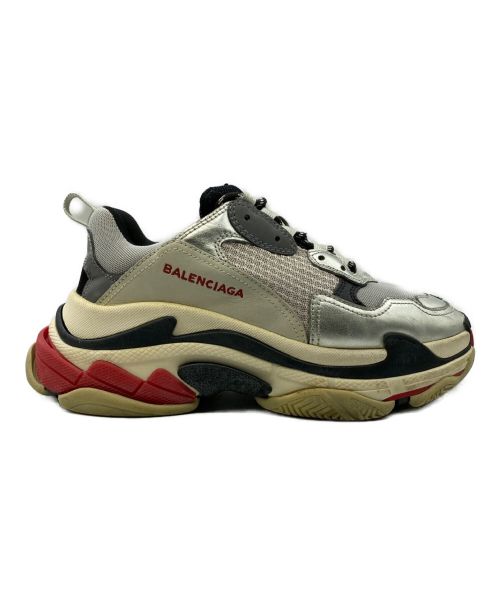 BALENCIAGA（バレンシアガ）BALENCIAGA (バレンシアガ) TRIPLE S ホワイト×シルバー サイズ:SIZE 40の古着・服飾アイテム