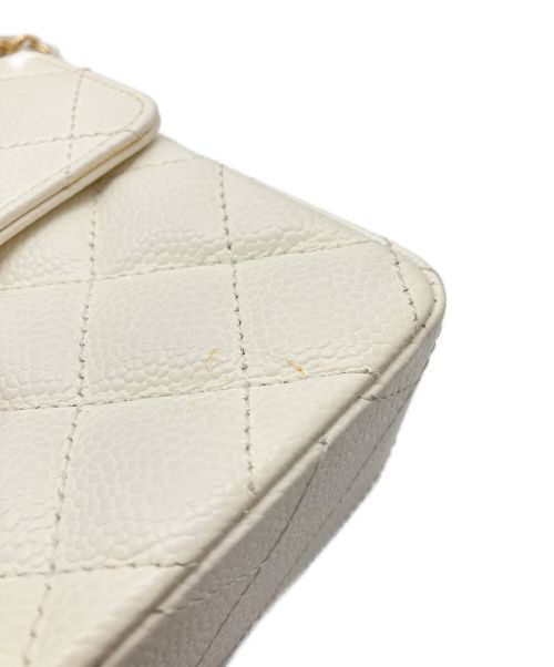 CHANEL（シャネル）CHANEL (シャネル) ミニマトラッセ ホワイト サイズ:17の古着・服飾アイテム