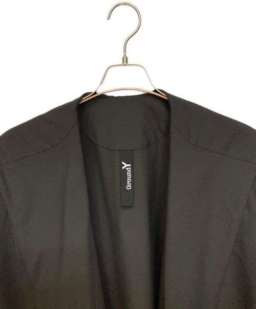 GROUND Y（グラウンドワイ）GROUND Y (グラウンドワイ) フーデッドコート ブラック サイズ:Lの古着・服飾アイテム