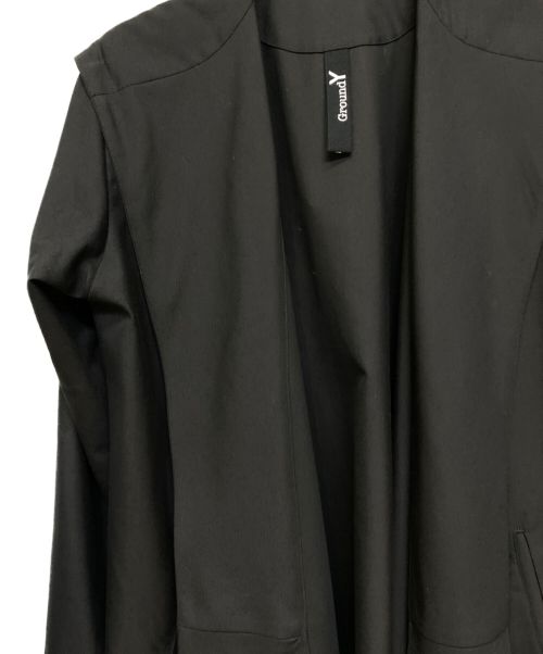 GROUND Y（グラウンドワイ）GROUND Y (グラウンドワイ) フーデッドコート ブラック サイズ:Lの古着・服飾アイテム