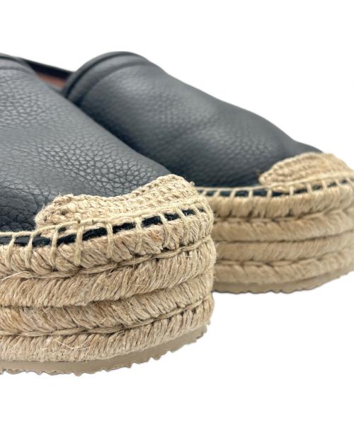 Salvatore Ferragamo（サルヴァトーレ フェラガモ）Salvatore Ferragamo (サルヴァトーレ フェラガモ) デザイン エスパドリーユ ブラック サイズ:9の古着・服飾アイテム