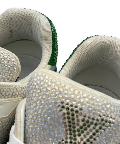 LOUIS VUITTON（ルイ ヴィトン）LOUIS VUITTON (ルイ ヴィトン) Crystal-Covered LV Trainer Green Strass ホワイト×グリーン サイズ:SIZE 7の古着・服飾アイテム