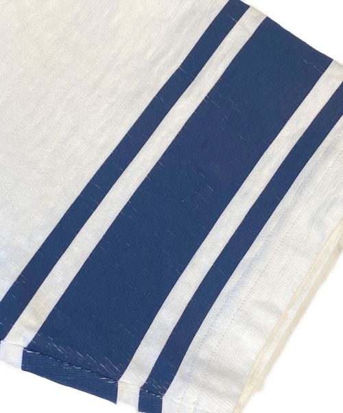 Christian Dior（クリスチャン ディオール）Christian Dior (クリスチャン ディオール) Denim Tears (デニムティアーズ) フラワー刺繍半袖カットソー ホワイト×ネイビー サイズ:Mの古着・服飾アイテム