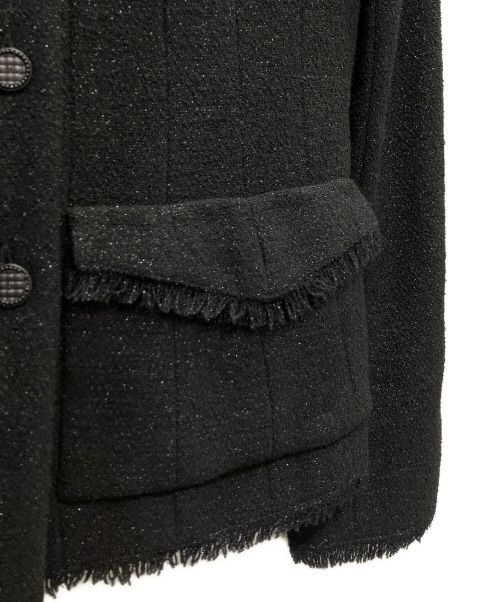 CHANEL（シャネル）CHANEL (シャネル) ツイードジャケット ブラック サイズ:36の古着・服飾アイテム