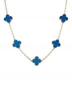 VAN CLEEF & ARPELSヴァンクリーフ＆アーペル）の古着「ヴィンテージ アルハンブラ ネックレス 10P アゲート」