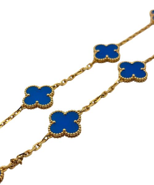 VAN CLEEF & ARPELS（ヴァンクリーフ＆アーペル）VAN CLEEF & ARPELS (ヴァンクリーフ＆アーペル) ヴィンテージ アルハンブラ ネックレス 10P アゲート サイズ:アルハンブラの古着・服飾アイテム