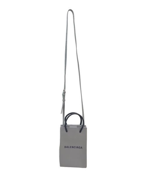BALENCIAGA（バレンシアガ）BALENCIAGA (バレンシアガ) ショルダーバッグ ライトグレーの古着・服飾アイテム