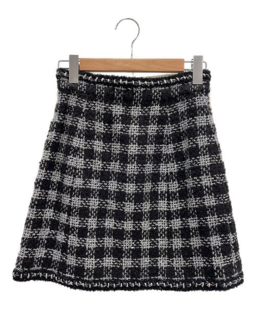 CHANEL（シャネル）CHANEL (シャネル) ラメツイードスカート ブラック サイズ:34の古着・服飾アイテム