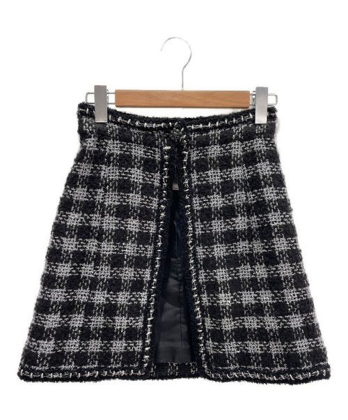 CHANEL（シャネル）CHANEL (シャネル) ラメツイードスカート ブラック サイズ:34の古着・服飾アイテム