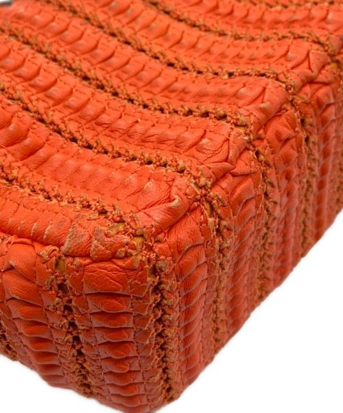 CHANEL（シャネル）CHANEL (シャネル) クロシェットチェーンショルダーバッグ オレンジ サイズ:17の古着・服飾アイテム