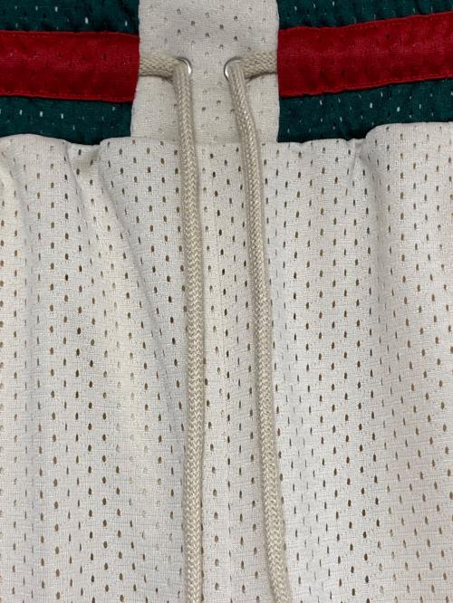 GUCCI（グッチ）GUCCI (グッチ) Bermuda Shorts ベージュ×レッド サイズ:Mの古着・服飾アイテム