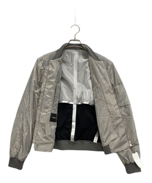 CoSTUME NATIONAL HOMME（コスチューム ナショナル オム）CoSTUME NATIONAL HOMME (コスチューム ナショナル オム) リフレクター付デザインジャケット シルバー サイズ:46 未使用品の古着・服飾アイテム