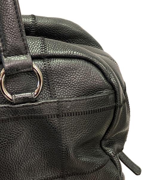 CHANEL（シャネル）CHANEL (シャネル) チョコバーミニボストンハンドバッグ ブラック サイズ:-の古着・服飾アイテム