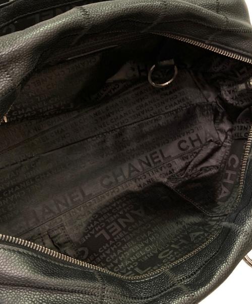CHANEL（シャネル）CHANEL (シャネル) チョコバーミニボストンハンドバッグ ブラック サイズ:-の古着・服飾アイテム