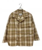 Maison Margielaメゾンマルジェラ）の古着「20ss Oversized Brown Check Jacket」｜ベージュ