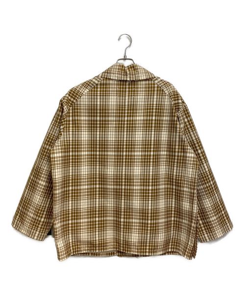Maison Margiela（メゾンマルジェラ）Maison Margiela (メゾンマルジェラ) 20ss Oversized Brown Check Jacket ベージュ サイズ:46 未使用品の古着・服飾アイテム