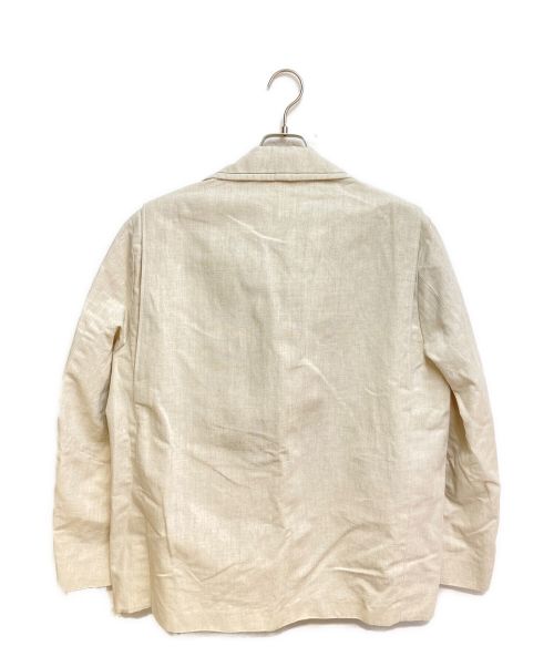 JIL SANDER（ジルサンダー）JIL SANDER (ジルサンダー) リネンコットンジャケット ベージュ サイズ:48の古着・服飾アイテム