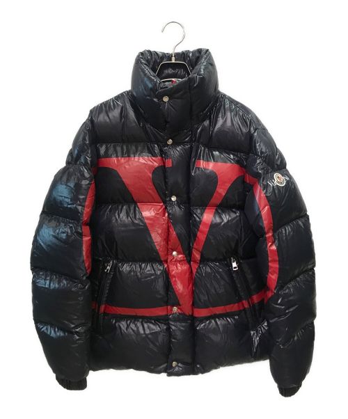 MONCLER×VALENTINO（モンクレール×ヴァレンティノ）MONCLER×VALENTINO (モンクレール×ヴァレンティノ) ダウンジャケット ネイビー サイズ:48の古着・服飾アイテム