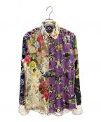 LOUIS VUITTONルイ ヴィトン）の古着「モノグラム総柄シルクシャツ」｜マルチカラー