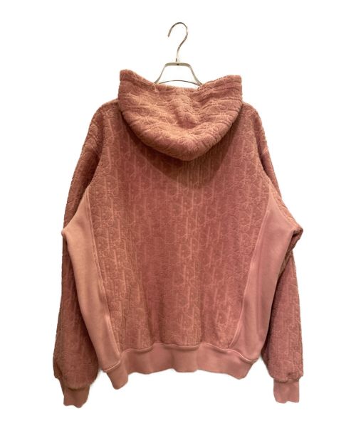 Dior（ディオール）Dior (ディオール) オブリーク柄オーバーサイズパーカー ピンク サイズ:Mの古着・服飾アイテム