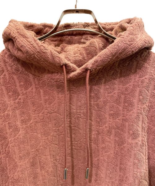 Dior（ディオール）Dior (ディオール) オブリーク柄オーバーサイズパーカー ピンク サイズ:Mの古着・服飾アイテム