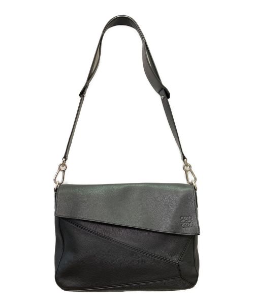 LOEWE（ロエベ）LOEWE (ロエベ) パズルメッセンジャー バッグ ブラックの古着・服飾アイテム