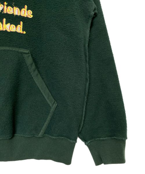 VETEMENTS（ヴェトモン）VETEMENTS (ヴェトモン) オールマイフレンド刺繍プルオーバーパーカー グリーン サイズ:Mの古着・服飾アイテム