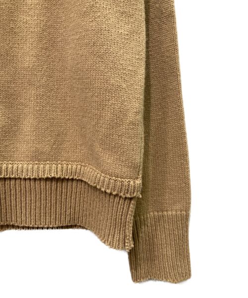 Maison Margiela（メゾンマルジェラ）Maison Margiela (メゾンマルジェラ) 2重デザインニット ベージュ サイズ:XSの古着・服飾アイテム