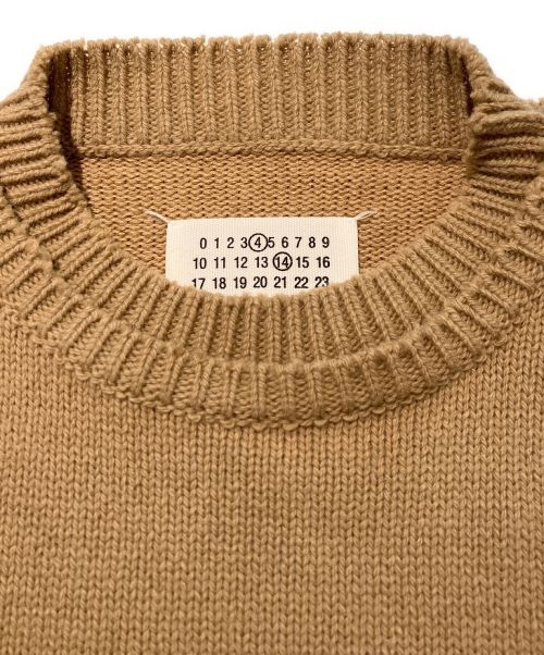 Maison Margiela（メゾンマルジェラ）Maison Margiela (メゾンマルジェラ) 2重デザインニット ベージュ サイズ:XSの古着・服飾アイテム