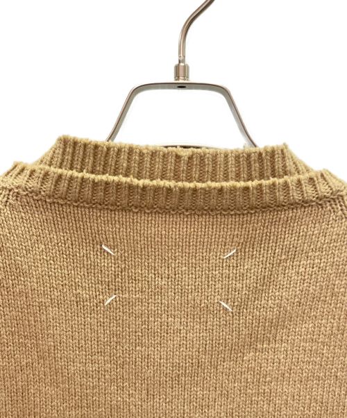Maison Margiela（メゾンマルジェラ）Maison Margiela (メゾンマルジェラ) 2重デザインニット ベージュ サイズ:XSの古着・服飾アイテム