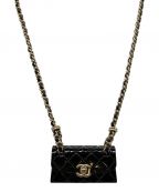 CHANELシャネル）の古着「マトラッセネックレス」｜ブラック