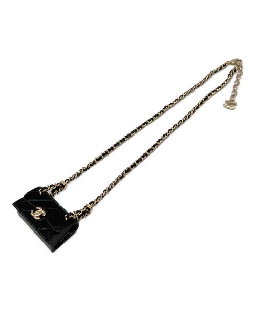 CHANEL（シャネル）CHANEL (シャネル) マトラッセネックレス ブラックの古着・服飾アイテム