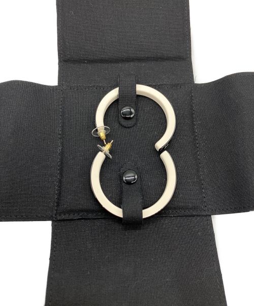 CHANEL（シャネル）CHANEL (シャネル) ココマークフープ ブラック×ホワイトの古着・服飾アイテム