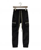RICK OWENSリックオウエンス）の古着「MASTODON CARGO PANTS」｜ブラック