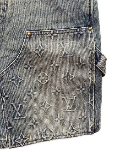 LOUIS VUITTON（ルイ ヴィトン）LOUIS VUITTON (ルイ ヴィトン) モノグラム総柄ペインターハーフデニムパンツ インディゴ サイズ:29の古着・服飾アイテム