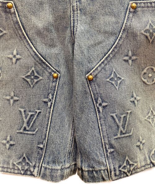 LOUIS VUITTON（ルイ ヴィトン）LOUIS VUITTON (ルイ ヴィトン) モノグラム総柄ペインターハーフデニムパンツ インディゴ サイズ:29の古着・服飾アイテム