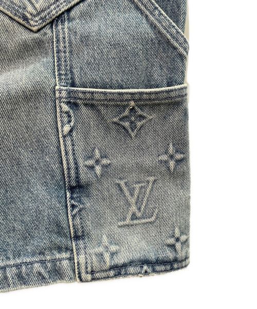 LOUIS VUITTON（ルイ ヴィトン）LOUIS VUITTON (ルイ ヴィトン) モノグラム総柄ペインターハーフデニムパンツ インディゴ サイズ:29の古着・服飾アイテム