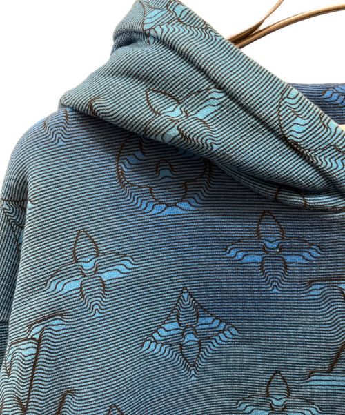 LOUIS VUITTON（ルイ ヴィトン）LOUIS VUITTON (ルイ ヴィトン) 3D モノグラム フーディ パーカー スカイブルー サイズ:Lの古着・服飾アイテム