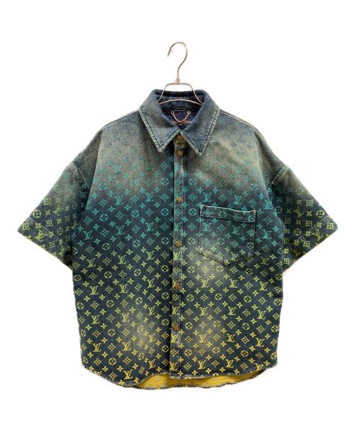 LOUIS VUITTON（ルイ ヴィトン）LOUIS VUITTON (ルイ ヴィトン) モノグラム デニムシャツ インディゴ サイズ:XSの古着・服飾アイテム